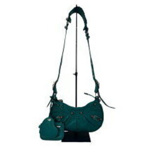 Balenciaga Le Cagoule XS green leather Shoulder Bag